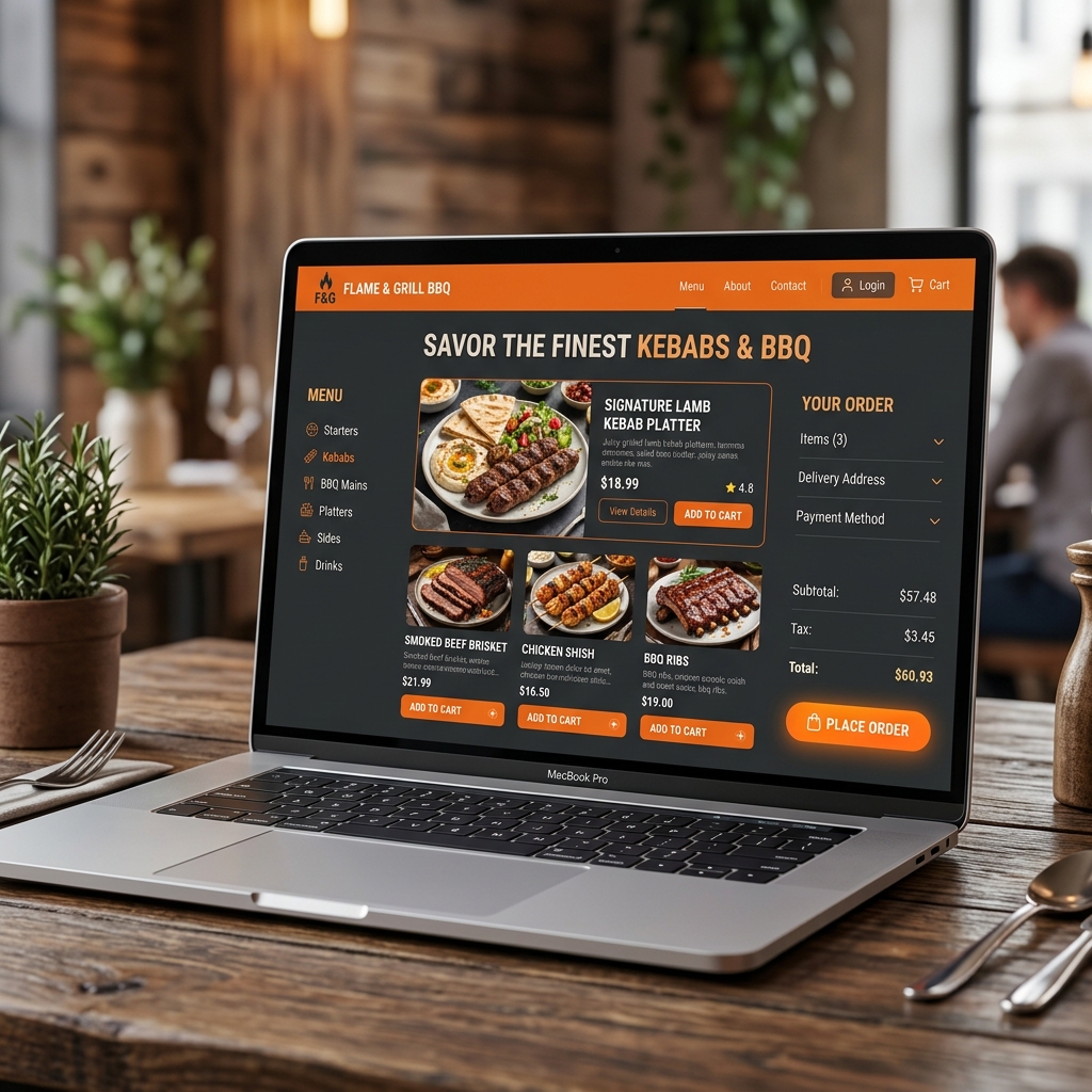 Restaurant Website — Kababjee